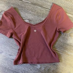 Lululemon Align Tee Smokey Red